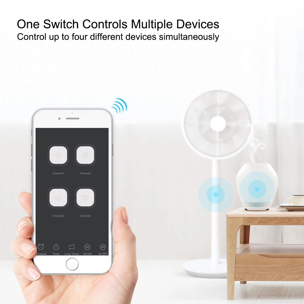 4CH Tuya Wifi Relay Smart Wireless Switch Module 4 Channel 7-32V 85-250V 220V 110V 2200W RF433 10A 4 Way Receiver For Alexa - Image 3
