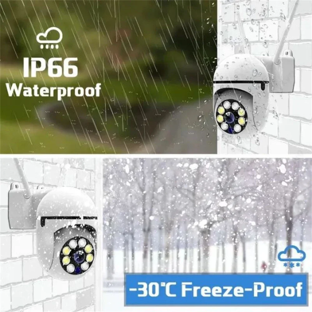 4K 8MP WiFi Wireless Monitor Camera Motion Detection Two-Way Audio Smart Home Security Protection 355°/90° Swivelling IP Camera - Image 6