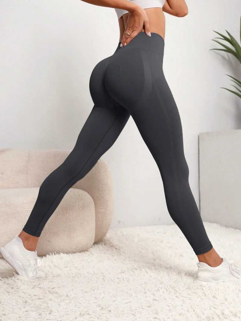 New High Waist Yoga Pants for Women - Tummy Control Leggings, Stretchy Soft Workout Running Pants, Comfortable Gym Sports Pants" - Image 6