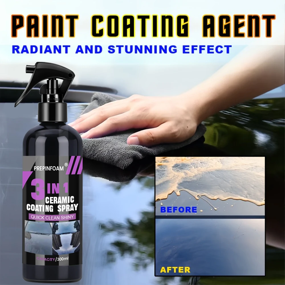 3 in 1 Car Ceramic Nano Coating Liquid Coatin Nano Crystal Hydrophobic Layer Polishing Paint Coating Agent Polish Nanos Coatings - Image 4