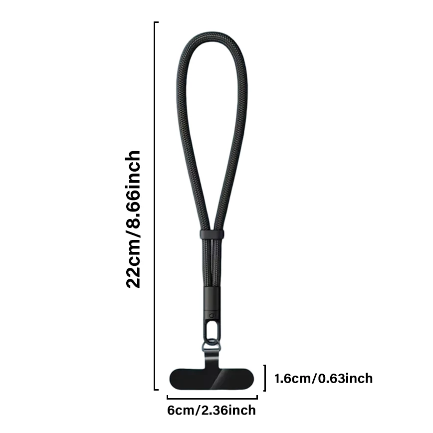 Universal Adjustable Mobile Phone Self-locking Anti-loss Lanyard for iPhone Samsung Short Wrist Strap Durable Cell Phone Strap - Image 6