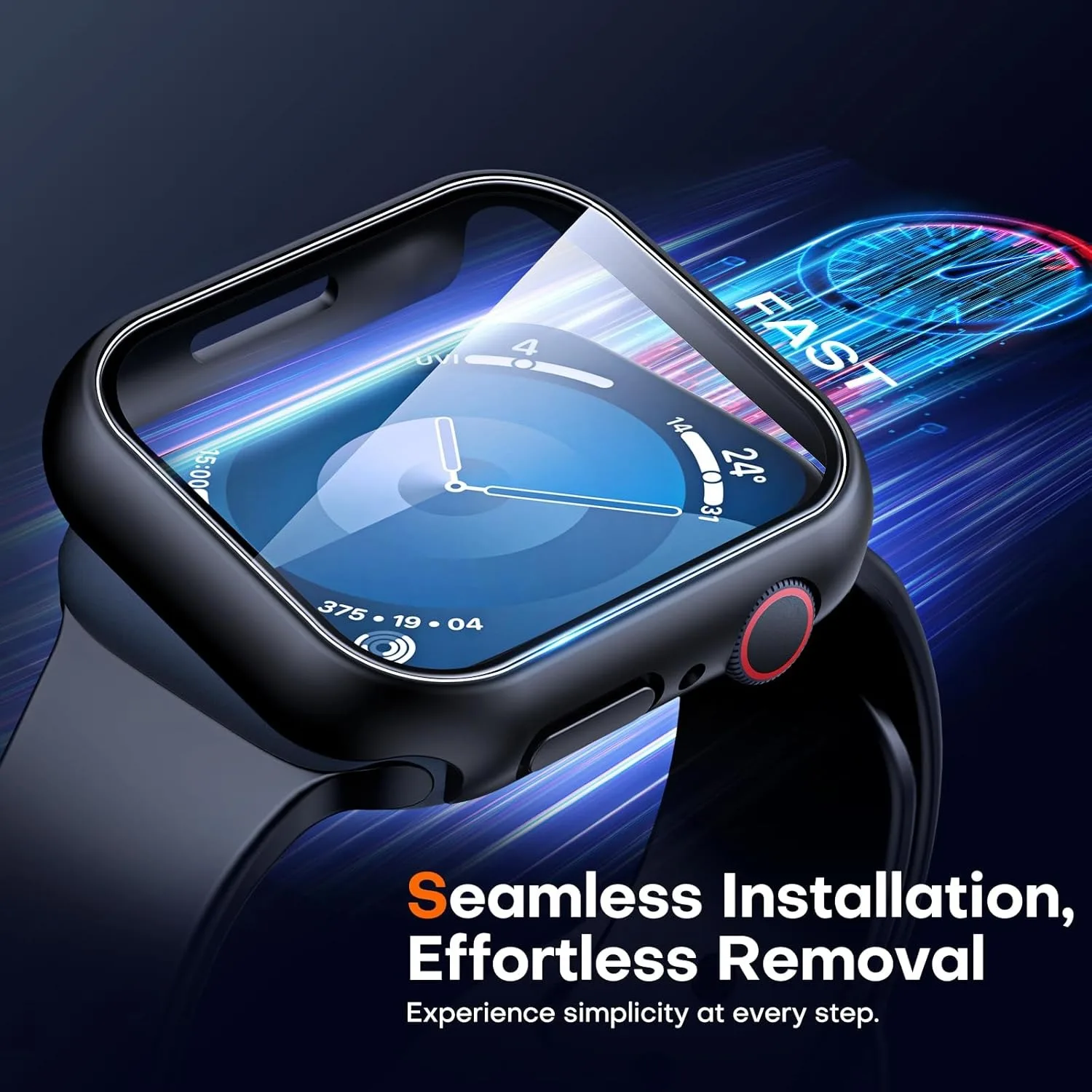 Tempered glass+Case for Apple Watch 46mm 44mm 45mm 41mm 40mm 42mm Screen Protector for iwatch series 10 9 8 7 6 SE 5 Accessories - Image 4