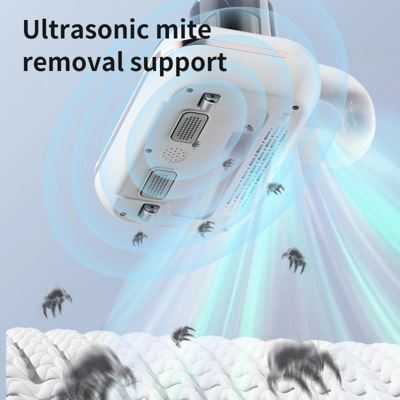 Mite Bed Vacuum Cleaner Cordless Handheld Mattress Cleaner UV Mite Remover Cleaning Machine for Pillows Sheets Sofas Plush Toys - Image 2