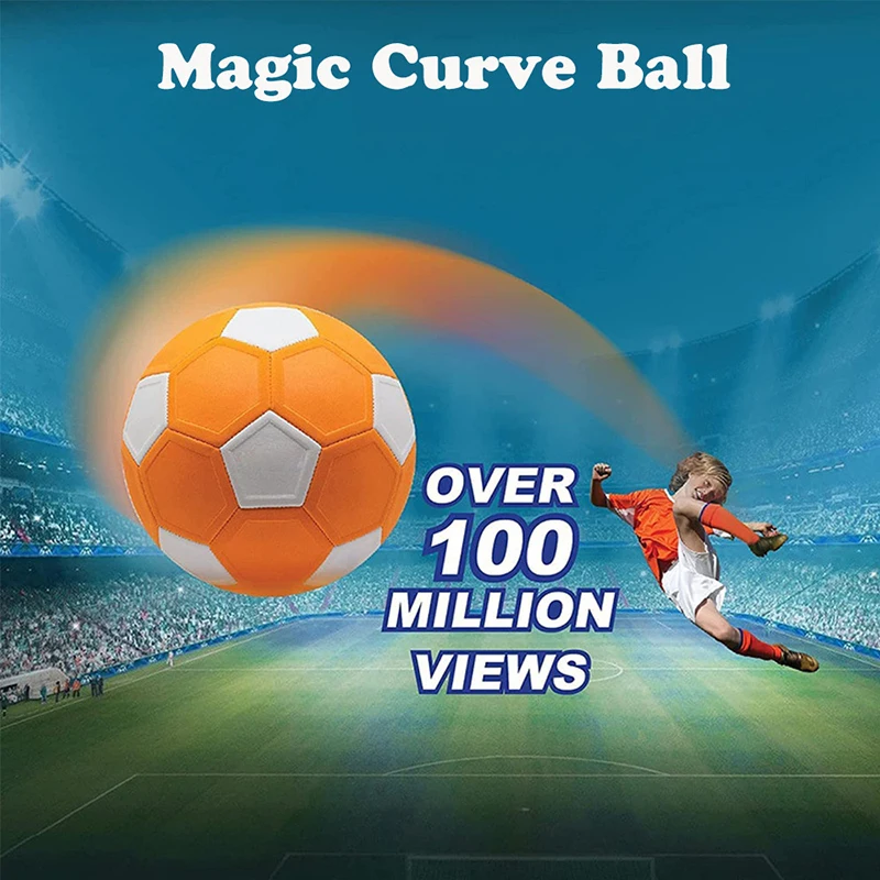1pc Curve Swerve Soccer Ball Magic Football Toy Great Gift For Children Perfect For Outdoor Game Match Football Training Or Game - Image 2