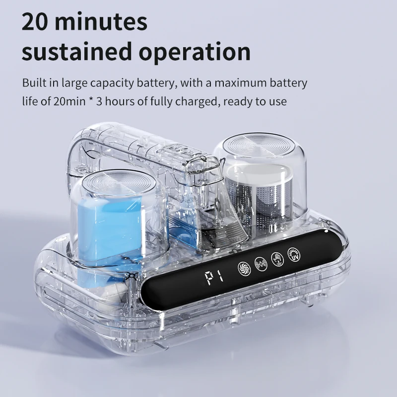 Mite Bed Vacuum Cleaner Cordless Handheld Mattress Cleaner UV Mite Remover Cleaning Machine for Pillows Sheets Sofas Plush Toys - Image 5