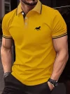 New Men’s T-shirt Classic Short sleeved Polo Shirt Summer Top Casual T-shirt Button Lapel Super Large S-3XL Casual Polo Shirt