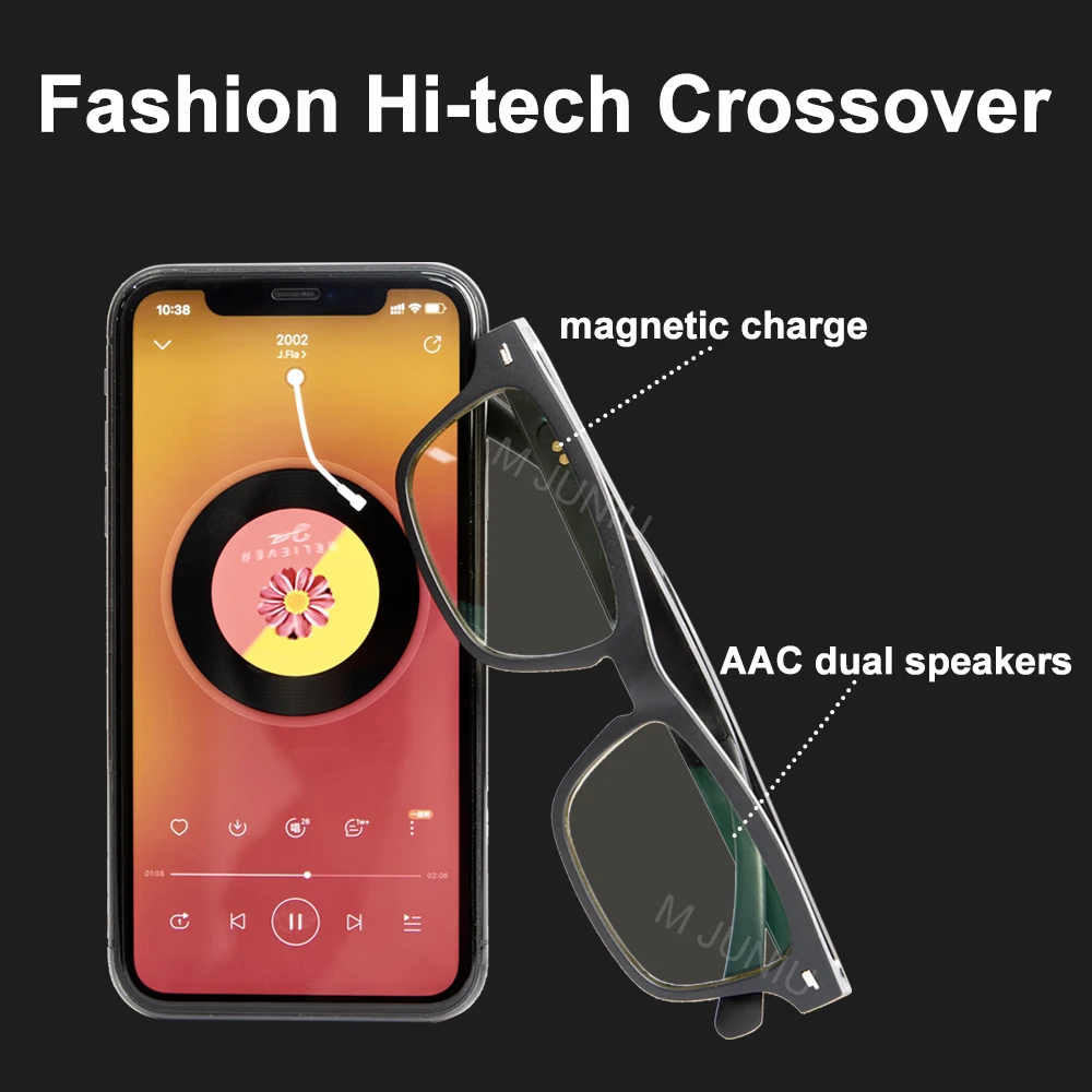 Smart Glasses Wireless Bluetooth 5.0 Sunglasses Outdoor Smart Sport Hands-Free Calling Calling Music Anti-Blue Eyeglasses - Image 5