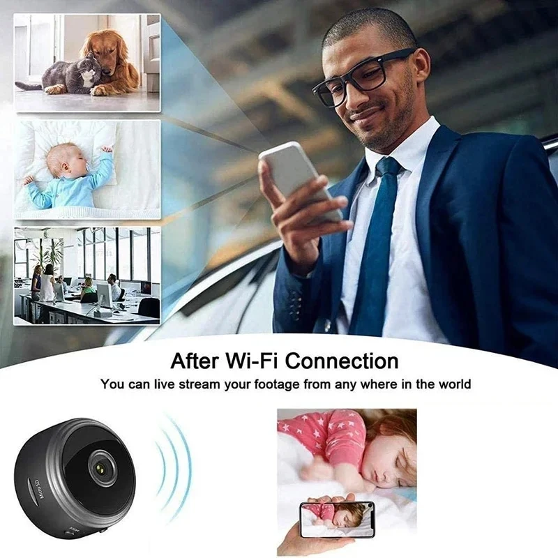 A9 WiFi Mini Camera Wireless Video Recorder Security Protection Camera Smart Home Monitoring Camera For Infants And Pets - Image 2