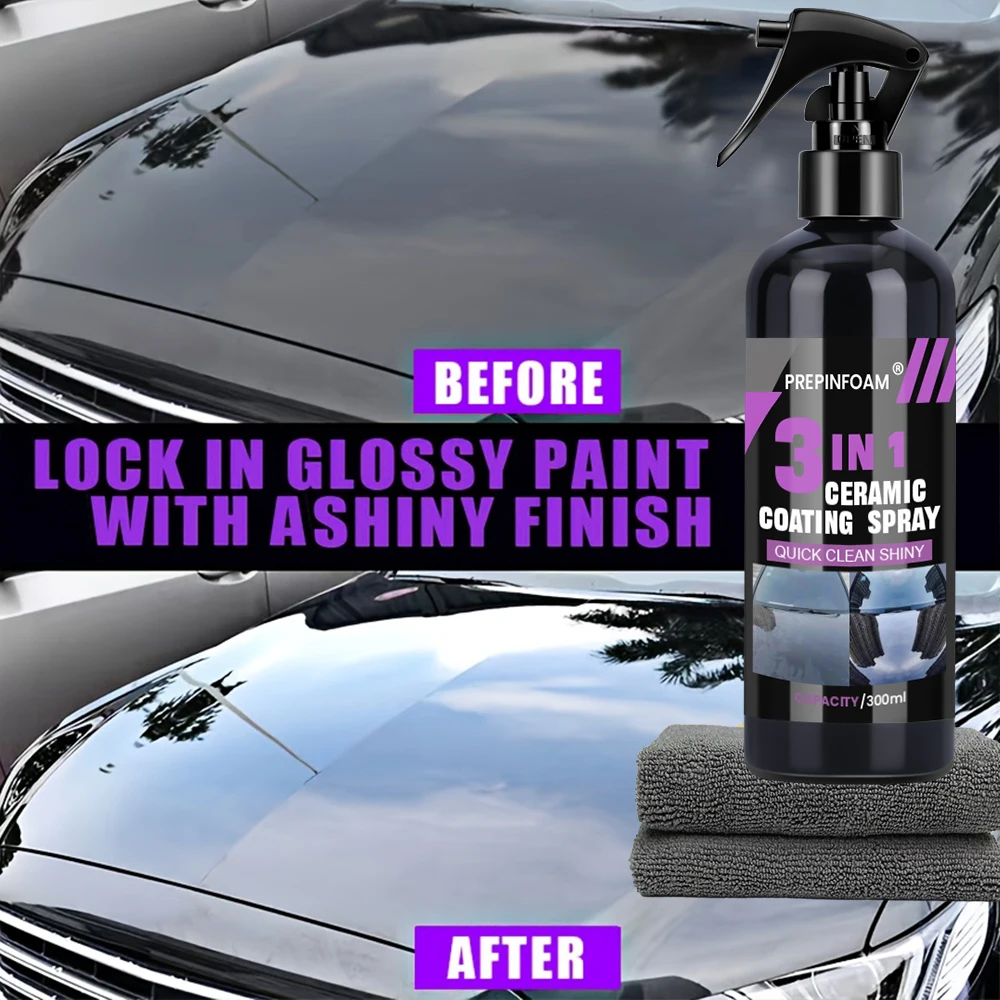 3 in 1 Car Ceramic Nano Coating Liquid Coatin Nano Crystal Hydrophobic Layer Polishing Paint Coating Agent Polish Nanos Coatings - Image 2