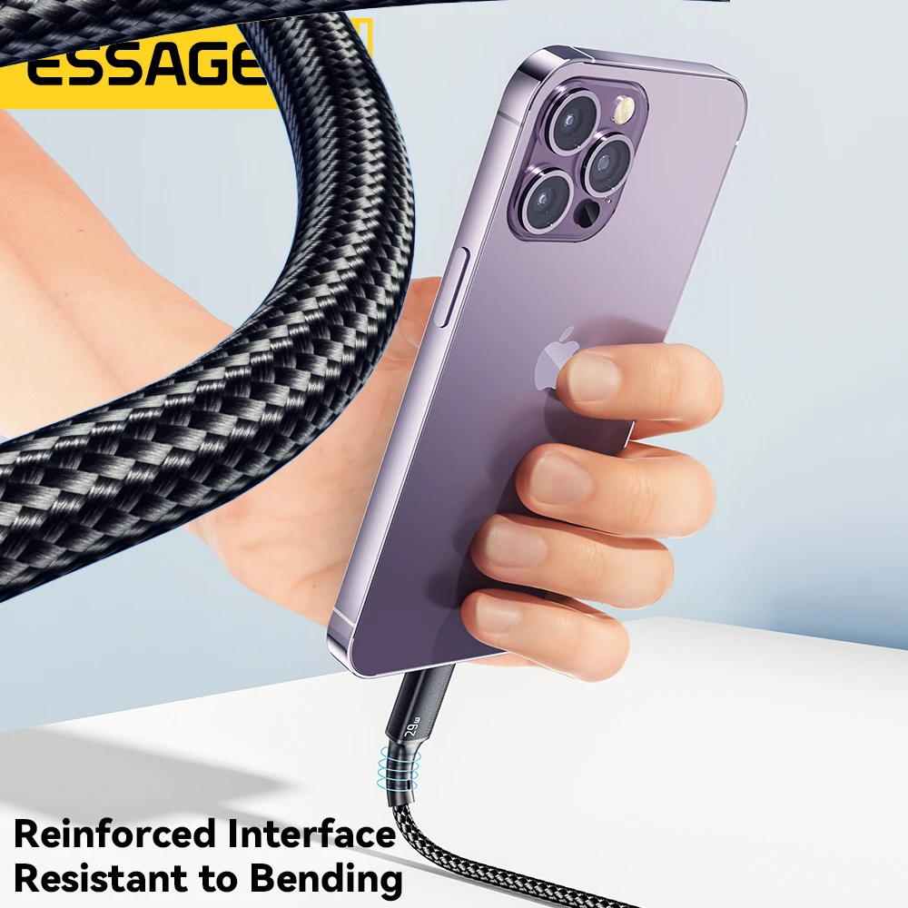 Essager USB C Cable For iPhone 14 13 12 11 Pro Max Xs 8 Plus iPad Macbook Wire 29W PD Fast Charging Type C To Lighting Data Cord - Image 5