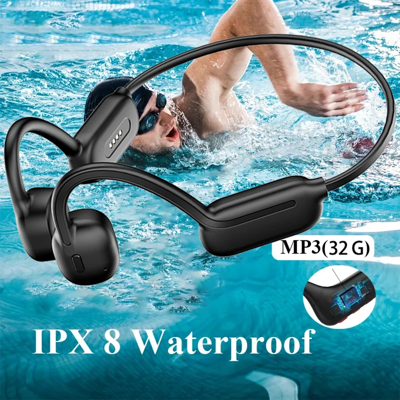XIAOMI MIJIA Swimming Bone Conduction Earphones Bluetooth Wireless Hifi Headphone IPX8 Waterproof 32GB MP3 Player Mic Headset - Image 2