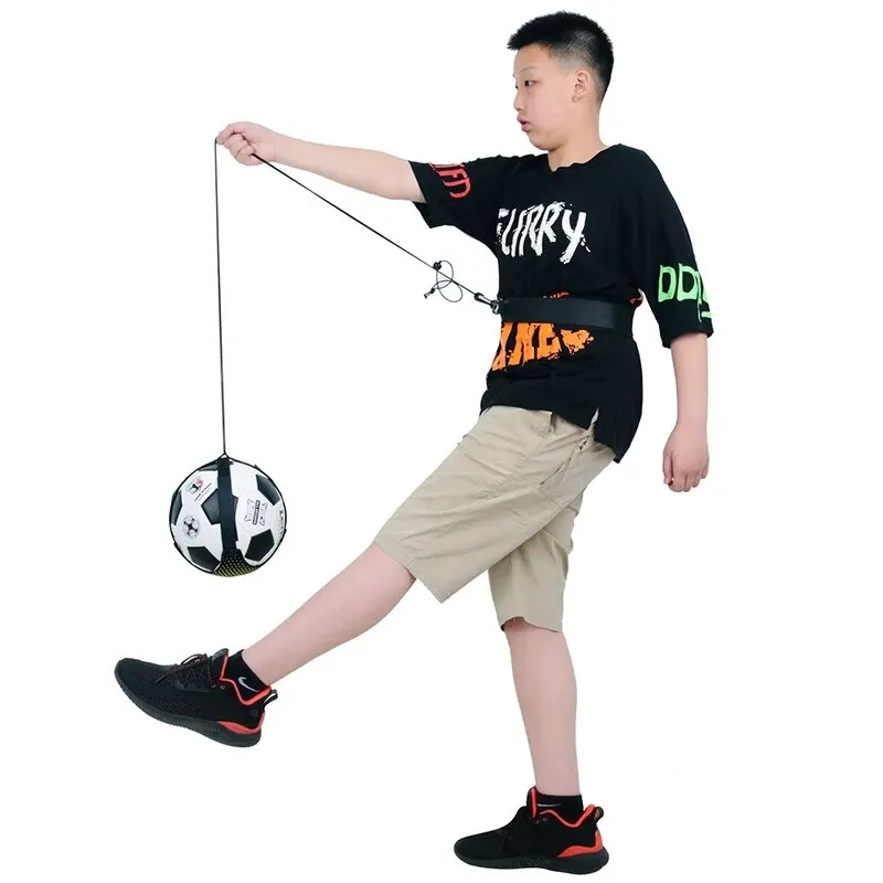 Football Kick Throw Solo Practice Adjustable Waist Belt Soccer Ball Control Training Equipment Children Training Elastic Belt - Image 3