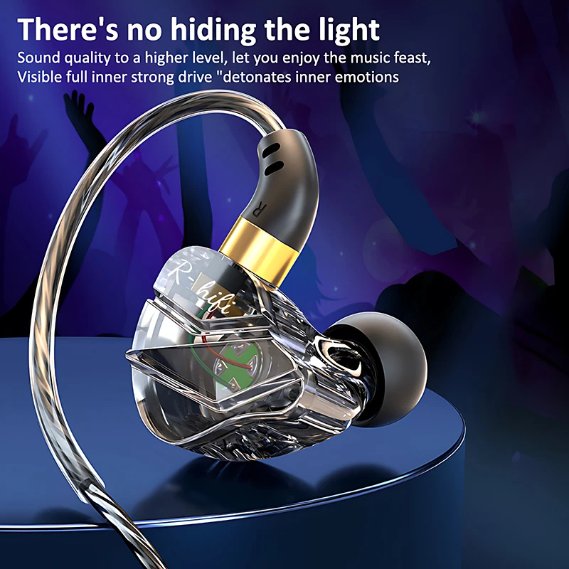 9D Surround HIFI Heavy Bass Headset 3.5MM/Type-C Digital Chip With Mic In-Ear Wired Headphones Music Sports For Samsung Android - Image 2