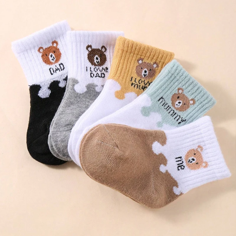 5 Pairs Baby Socks Low Cut Stretch Ankle Socks Infant Socks for Newborn Toddler Boys Girls Baby Socks - Image 3