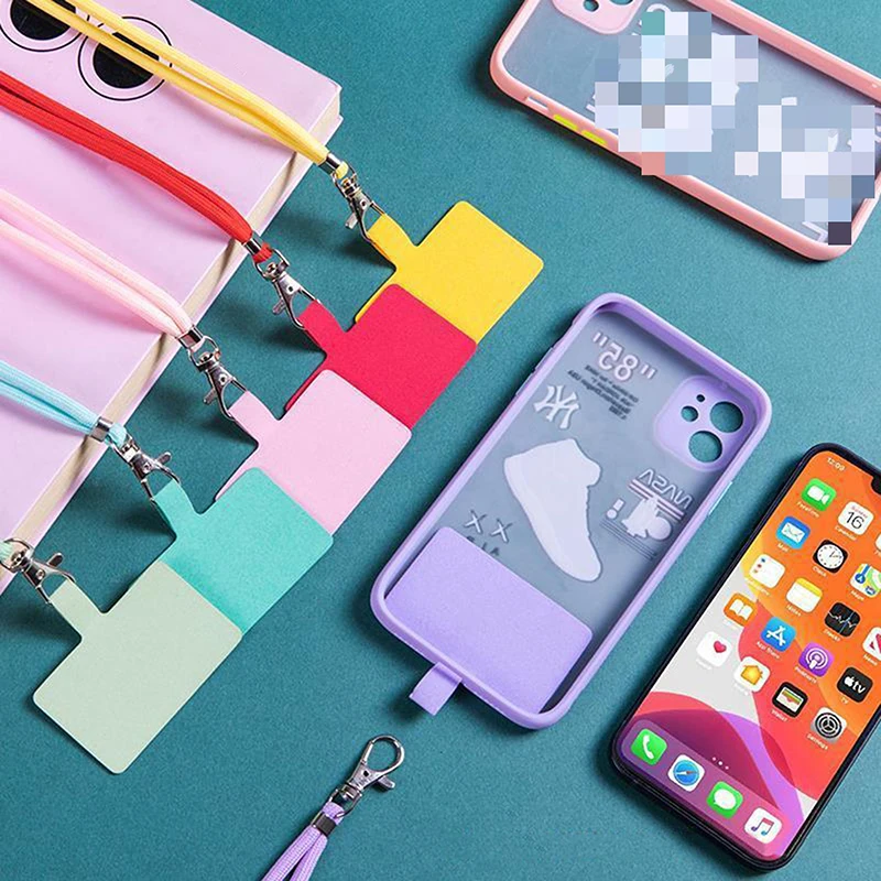 NEW Adjustable Phone Lanyard Detachable Neck Cord Lanyard Strap Carabiner Compatible Pendant With Card For Mobile Key Fob Colors - Image 3