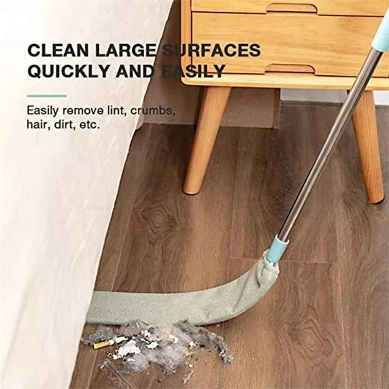 Telescopic Long Handle Broom For Home Blinds Dust Microfiber Brushes To Install Easy To Use Household Cleaning Tools - Image 4