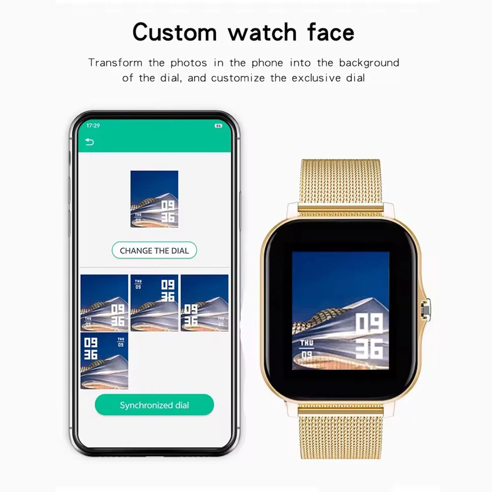 New Smart Watch Android IOS Phone 1.44 Inch Color Screen Bluetooth Call Blood Oxygen/Pressure Monitoring Smart Watch Women Men - Image 5