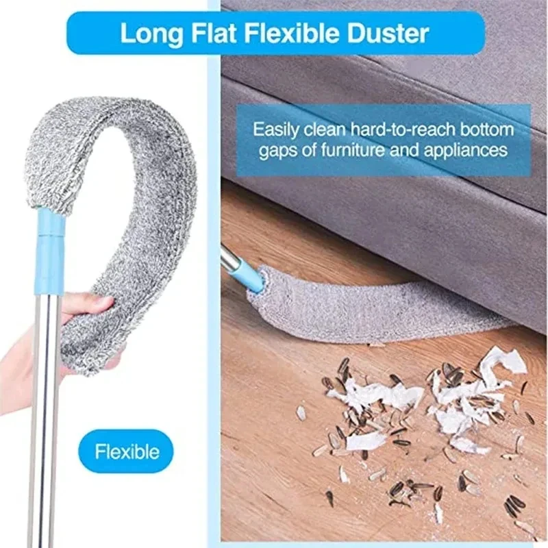 Telescopic Long Handle Broom For Home Blinds Dust Microfiber Brushes To Install Easy To Use Household Cleaning Tools - Image 5