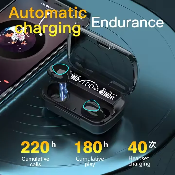New Arrival M10 Earphone Wireless Headset High Quality Perfect Sound Earbuds Sports Game Music BT Headphone with Power Bank - Image 2