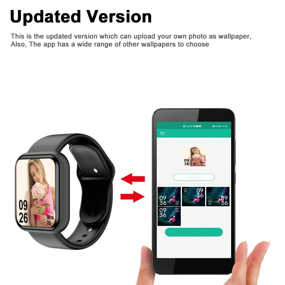 Smart Watch For Men Women Wristwatch Bluetooth Connect Phone Music Player Fitness Sport Bracelet Health Monitor Digital Watches - Image 5
