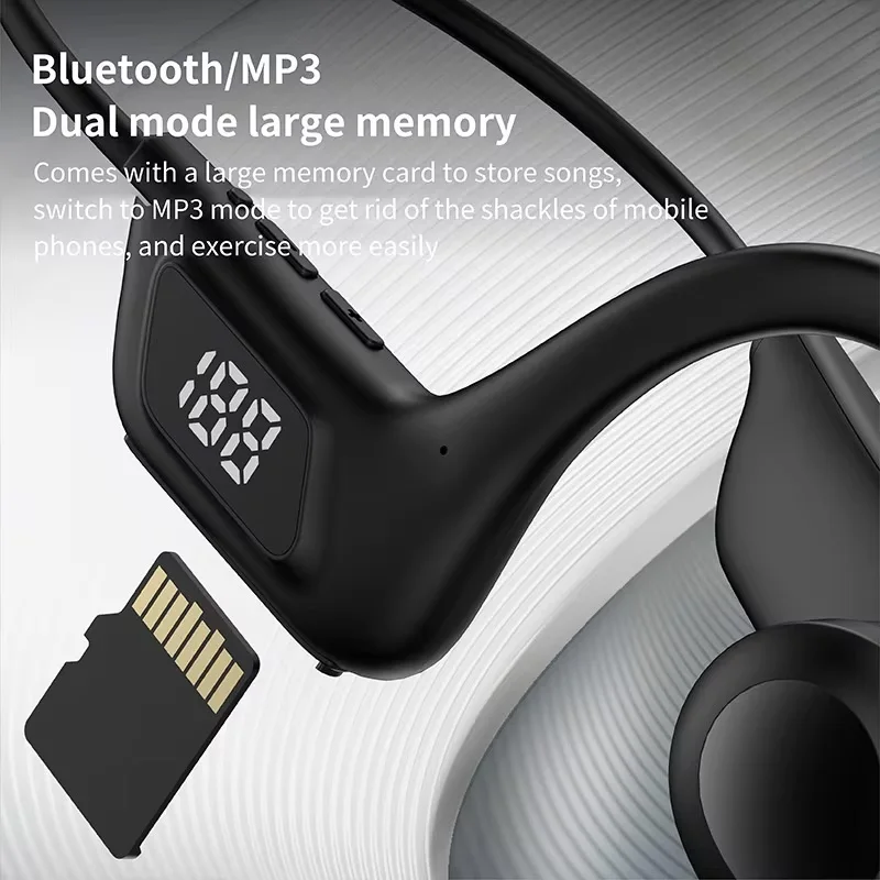 Wireless Earphone Bone Conduction Sport Swimming Bluetooth Compatible Headphone Hand-free With Mic For Running X7 Earbuds - Image 5