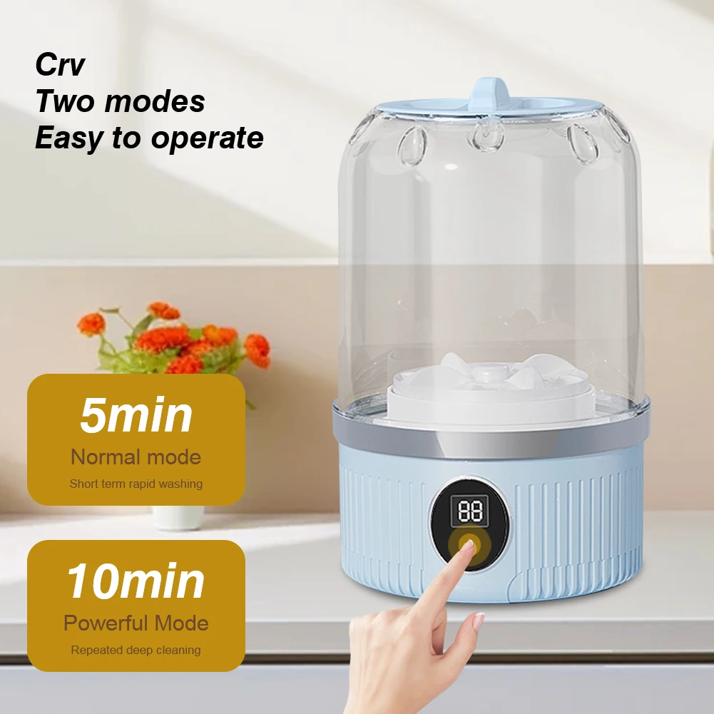 Mini Underwear Washer Rechargeable 1L Electric Socks Washing Machine Household Small Wireless Portable Laundry Underwear Cleaner - Image 4