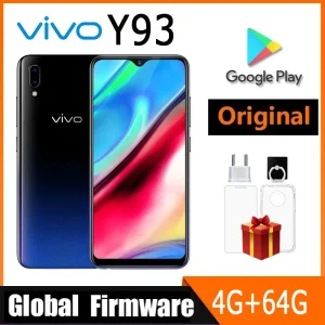 VIVO Y93 Smartphone Global firmware 4GB 64GB Octa core Android 8.1 6.2” Camera 13MP+2.0MP Face ID cellphone Dual SIM Used Phone