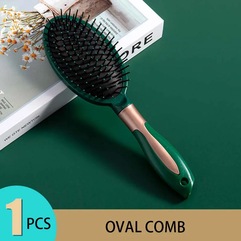 KLINA Hair Massage Air Cushion Comb Brush Scalp Hairbrush Detangle Anti Static Salon SPA Hairdressing Styling Tool Oval Round - Image 4