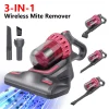 Mattress Vacuum Cleaner Powerful Handheld Bed Vacuum Mite Removal Instrument Wireless Mite Remover Cleaning Machine, UV-C Light