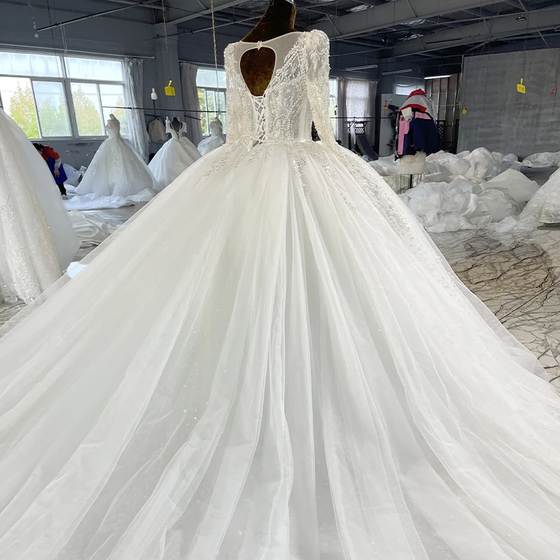 Gorgeous Wedding Dress Wedding Organza Ball Gown Square Collar Wedding Suits For Women Beading Crystal MN97 Vestido De Novia - Image 4