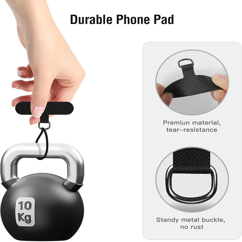 Universal Mobile Phone Lanyard Straps Gasket Anti-lost Nylon Detachable Phone Hanging Cord Patch Replacement Sling Tether Pad - Image 2