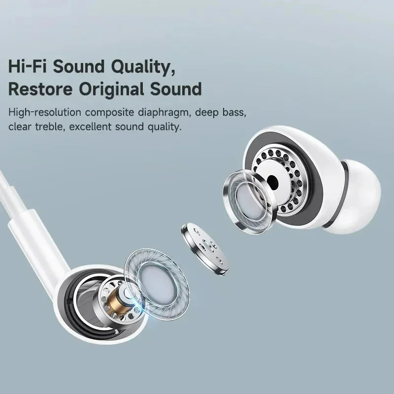 Original Earphones For Apple iPhone 14 Pro Max Lightning Headphones 13 12 11 Mini X XS XR SE 6 7 8 Plus Wired In-Ear Call Earbud - Image 3