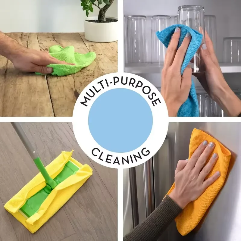 20/10/5/3pcs Microfiber Cleaning Cloth, Dishwashing Cloth Household Rag Kitchen Bathroom Cleaning Towel Durable Absorbent Towel - Image 4