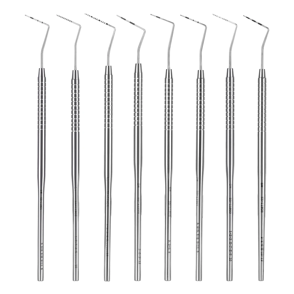 1PC Dental Periodontal Probe with Scale Stainless Steel Instrument Tool Endodontic Equipment Probe 1/2/3/4/5/6/7/8# Length 16cm - Image 2