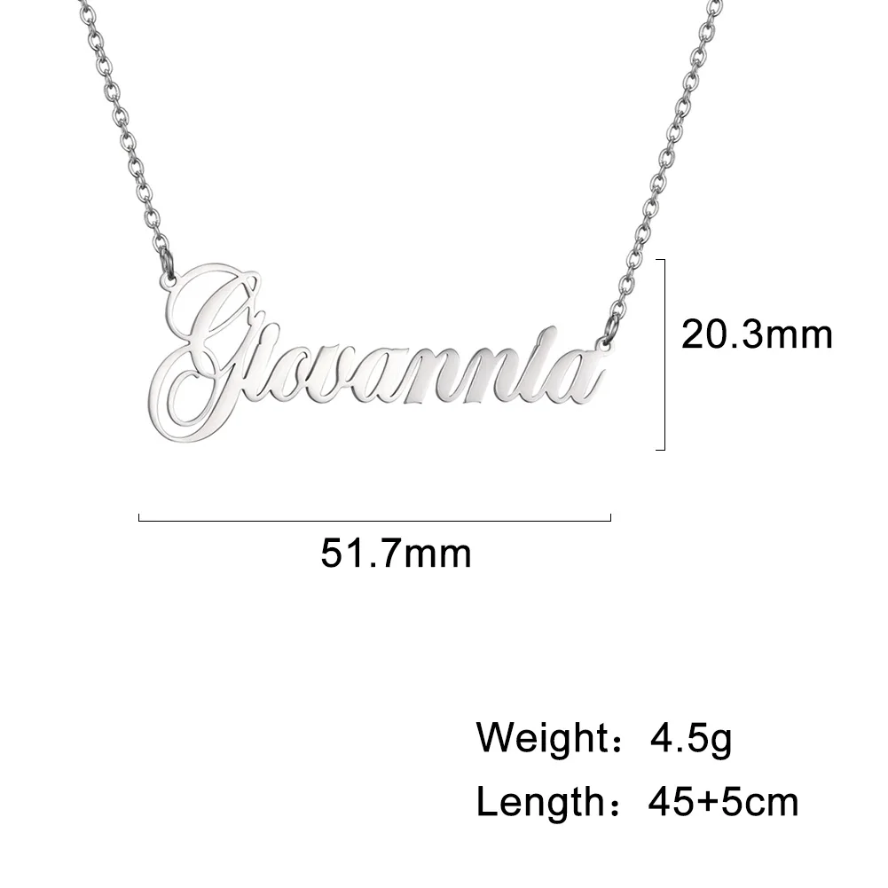 Sipuris Custom Name Necklace Personalized Golden Choker Stainless Steel Necklace For Women Man Customized Jewelry Weddings Gifts - Image 4
