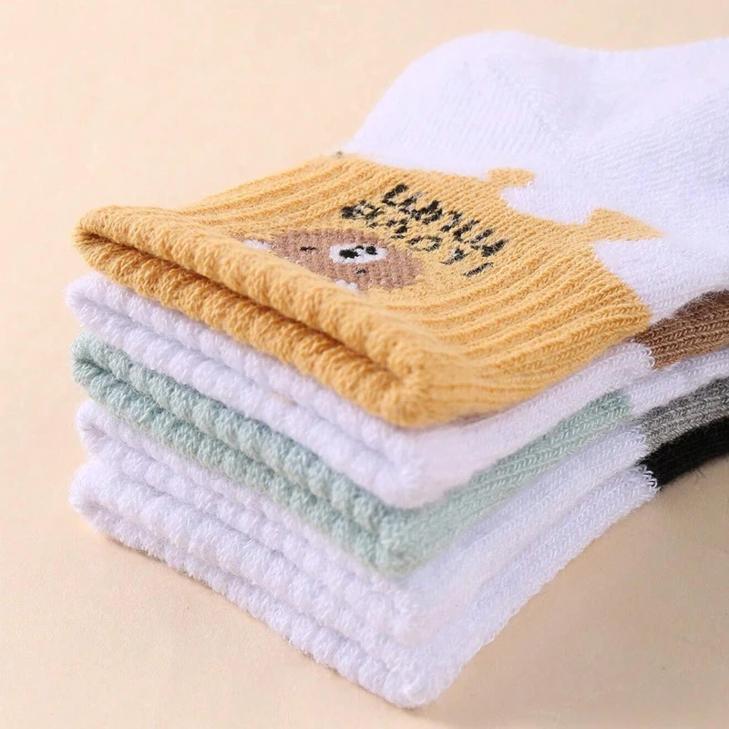 5 Pairs Baby Socks Low Cut Stretch Ankle Socks Infant Socks for Newborn Toddler Boys Girls Baby Socks - Image 4