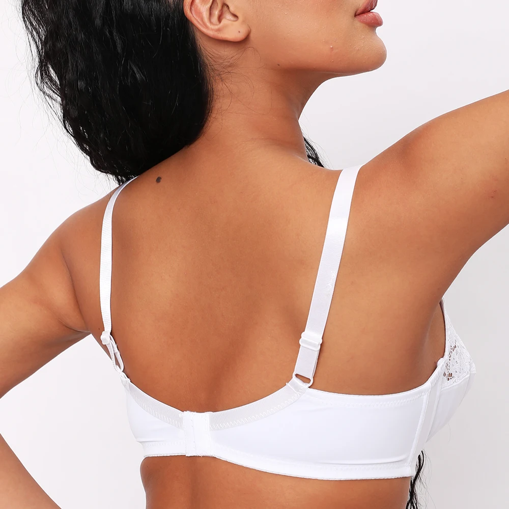 Bras For Womens Lingerie Top Female Lace Bra Underwire Plus Size Brassiere Perspective Sexy Underwear B C D DD E F Cup - Image 2