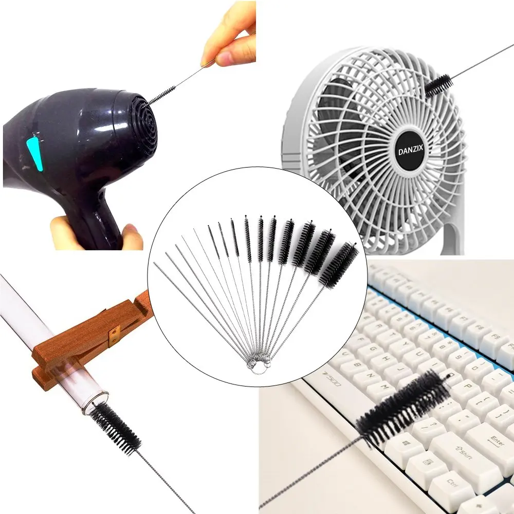 Nylon Brush Multi-Functional Tools Set Brush Spray Brush cleaning Drink Straws Sewing Machines Paint Spray Guns Cleaning Brush - Image 3