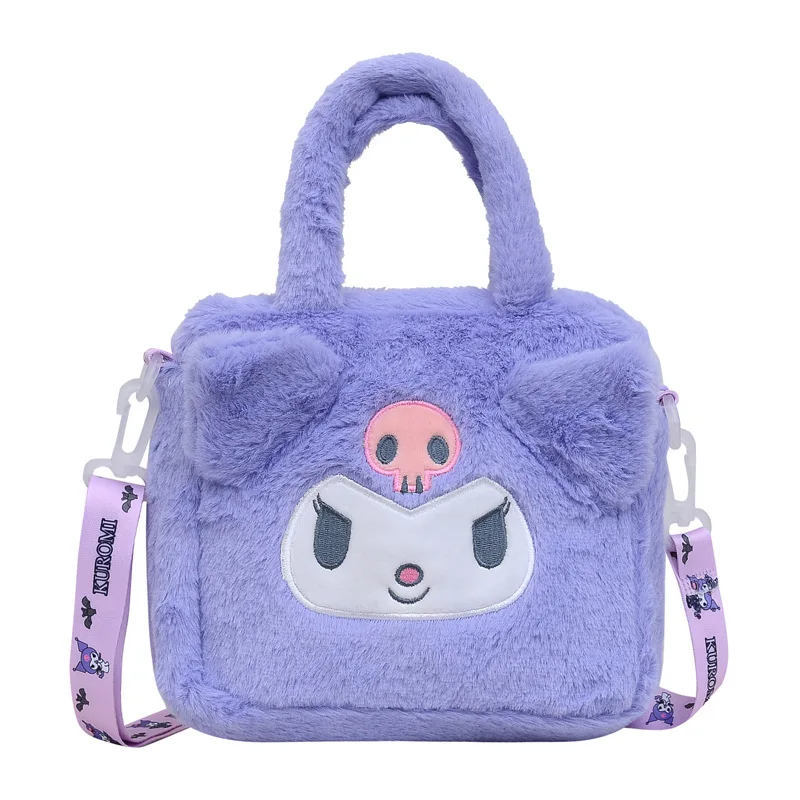 Sanrio Bag Kawaii Kuromi Cinnamoroll My Melody Cartoon Anime Plush Handbag Cosmetic Bag Travel Storage Bag Women Girl Gifts - Image 6