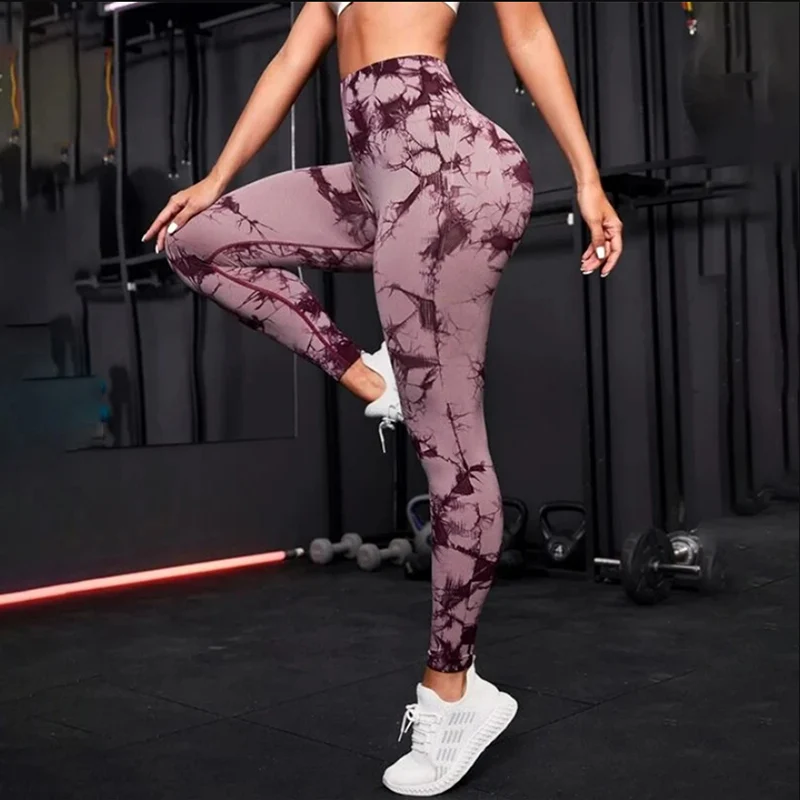 Women Yoga Pants Sport Leggings Seamless High Waist Push Up Woman Tights Fitness Workout Leggins Gym Clothing - Image 3
