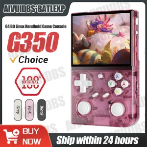 BATLEXP G350 Retro Handheld Game Console Linux 64-bit System 3.5″ IPS Screen RK3326 Portable Pocket Video Player 64GB 4000 Games