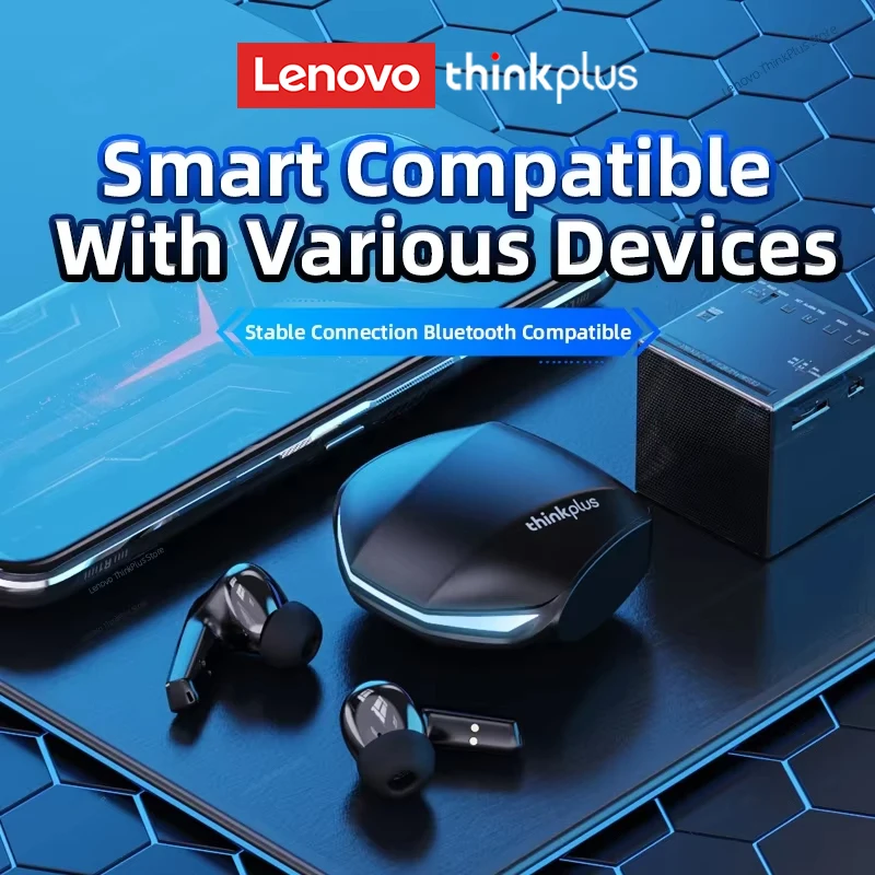 Choice Lenovo GM2 Pro Earphone Bluetooth 5.3 Headphones with Mic 9D Stereo Pro 6 Earbuds Dual Modes Music Game Wireless Headset - Image 3