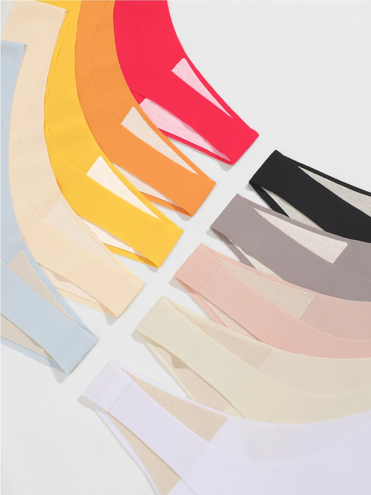 10PCS Ice Silk Seamless Underpants Women's Panties Sexy V-Waist Sport Thongs V-waist Stretch G-string Breathable Lingerie XS-XL - Image 4