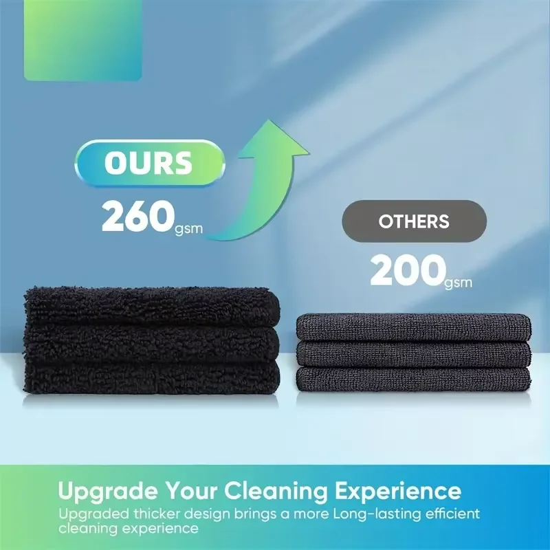 20/10/5/3pcs Microfiber Cleaning Cloth, Dishwashing Cloth Household Rag Kitchen Bathroom Cleaning Towel Durable Absorbent Towel - Image 5