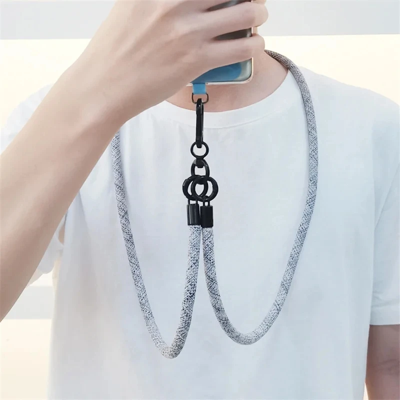 8MMx120CM Bold Long Mobile Phone Lanyard Universal Crossbody Hanging Shoulder Strap Detachable Neck Cord Anti-Lost Lanyard - Image 2