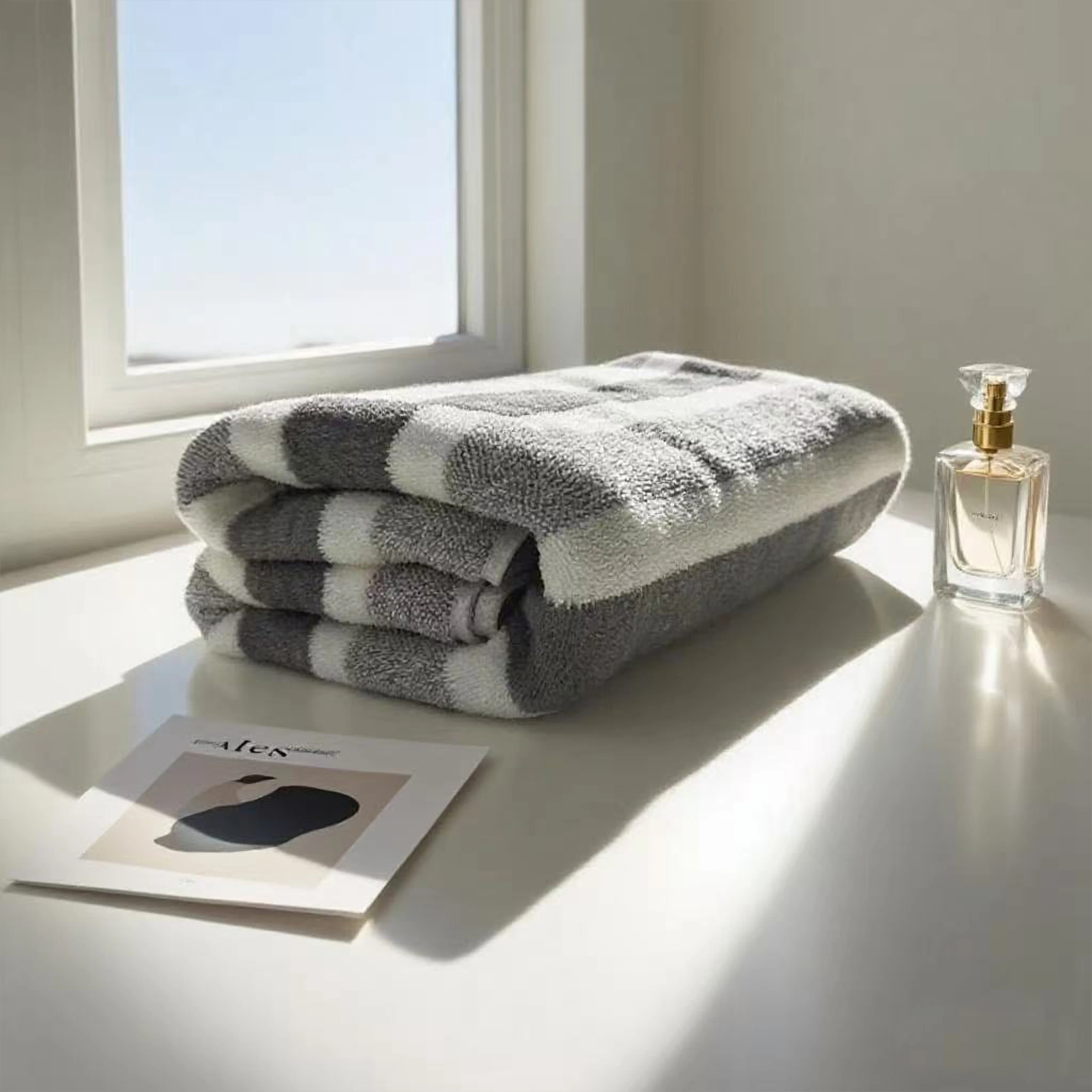 1-pack thick bath towel, strong water absorption and quick drying, non shedding, durable - very suitable for families, beaches, - Image 2