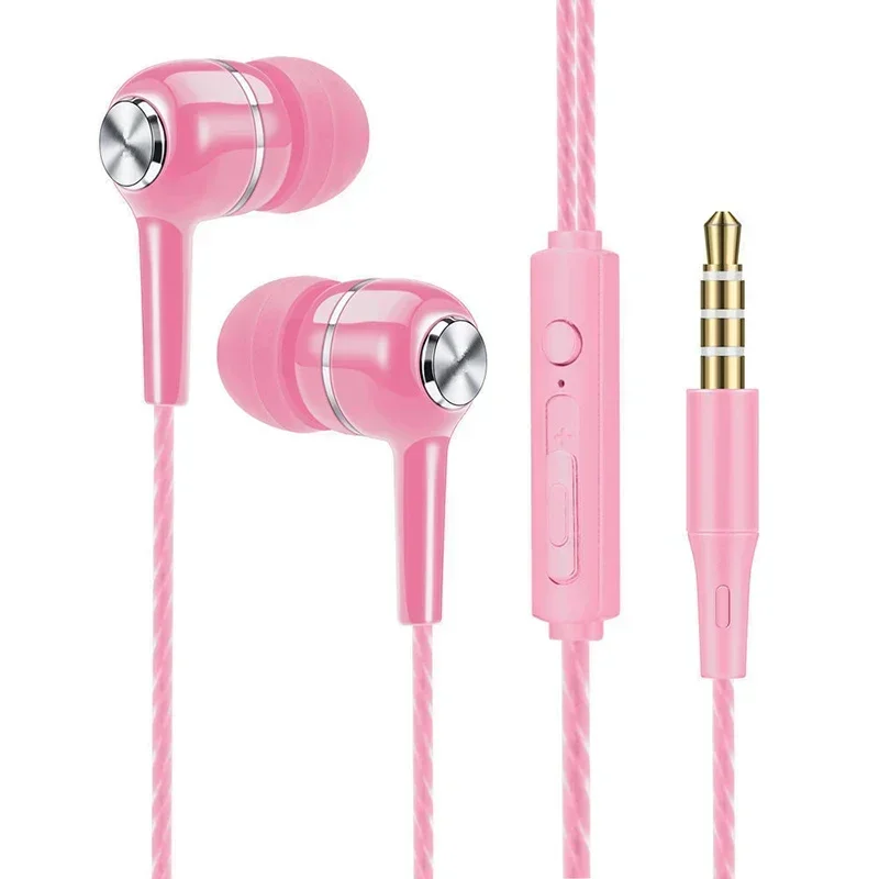 Wired Headphones 3.5mm Sport Earbuds with Bass Phone Earphones Stereo Headset with Mic volume control Music Earphones - Image 6