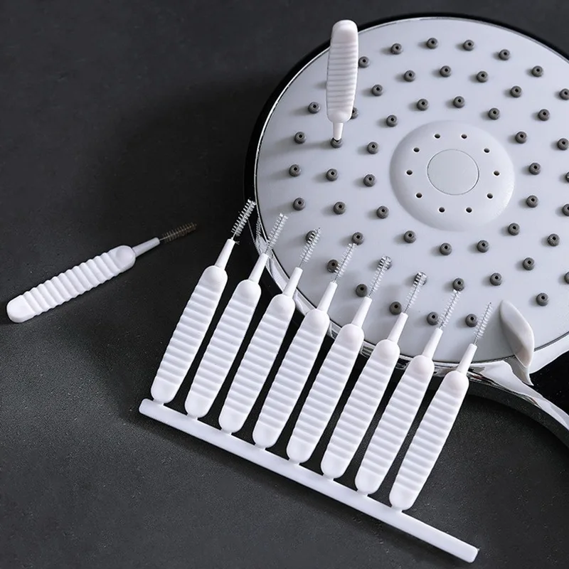 10-500PCS Shower Cleaning Brush Bathroom Micro Nylon Brush Nozzle Anti-blocking Cleaning Tools Bathroom Accessories - Image 4