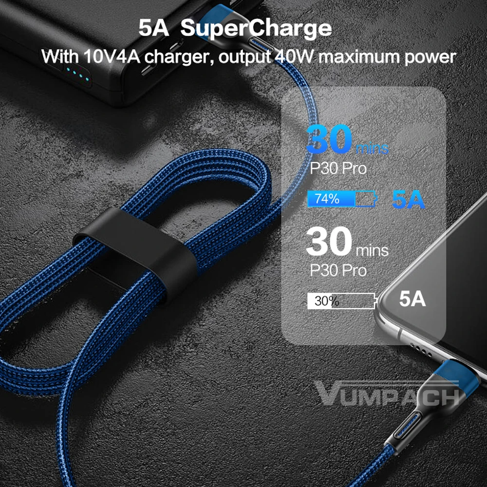 Vumpach usb type c cable Fast Charging Data Cord Charger cable c For iphone 15 Samsung s21 A51 xiaomi mi 10 redmi huawei Cable - Image 2