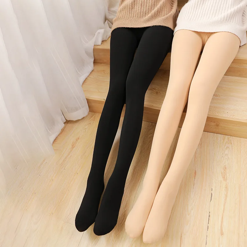 1/2pcs Fleece Lined Tights Women Thermal Pantyhose for Women Winter Panty Polar Skin Black Effect Stockings Women's Thermal Sock - Image 6